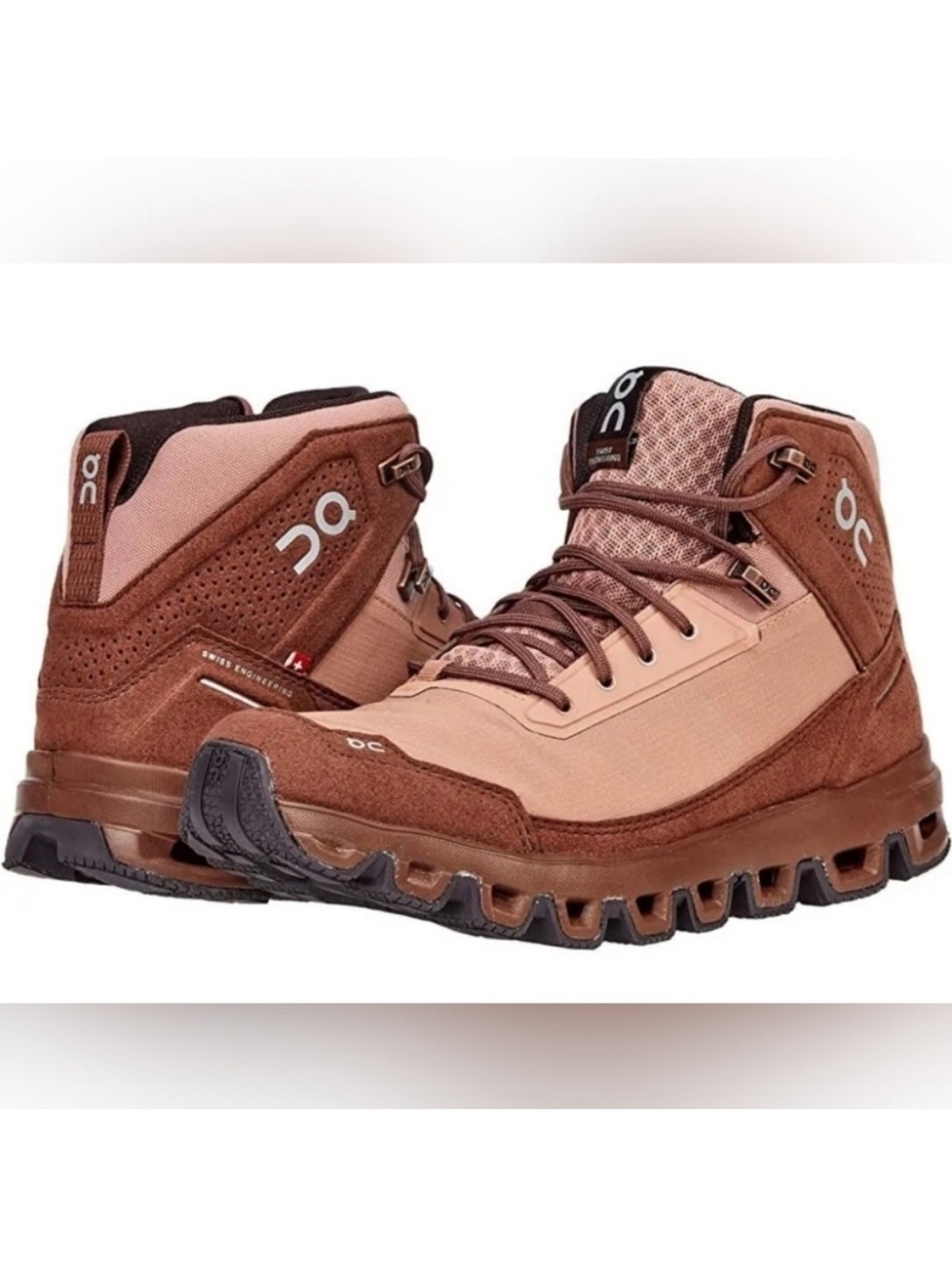 ON HIKING/RUNNING Cloudridge Womens 7 Hiking Boots Mocha/Pebble